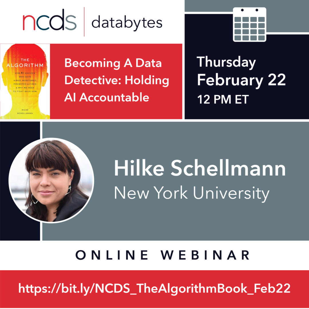 DataBytes Becoming a Data Dectective Holding AI Accountable w Hilke Schellemann